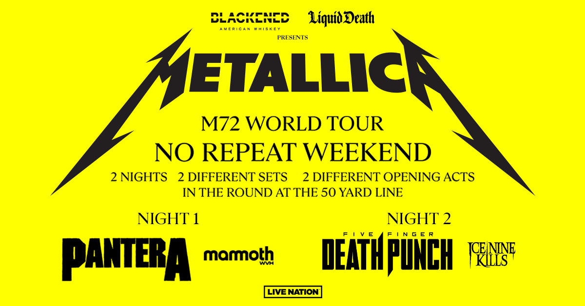 Lumen Field News: Metallica M72 WORLD TOUR | Lumen Field